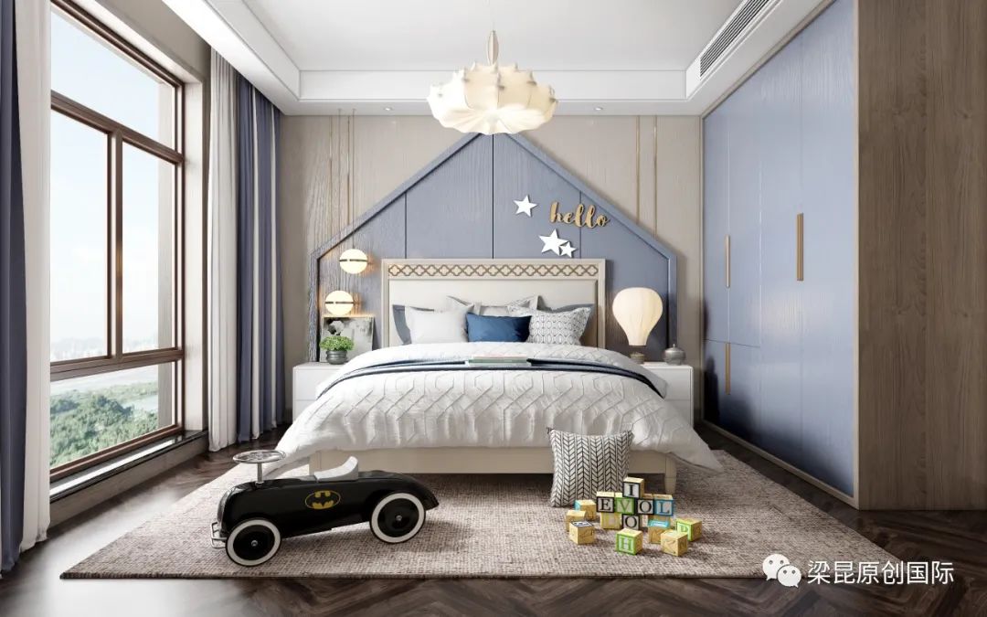 新外滩三代同堂的 272㎡美式轻奢之家-29