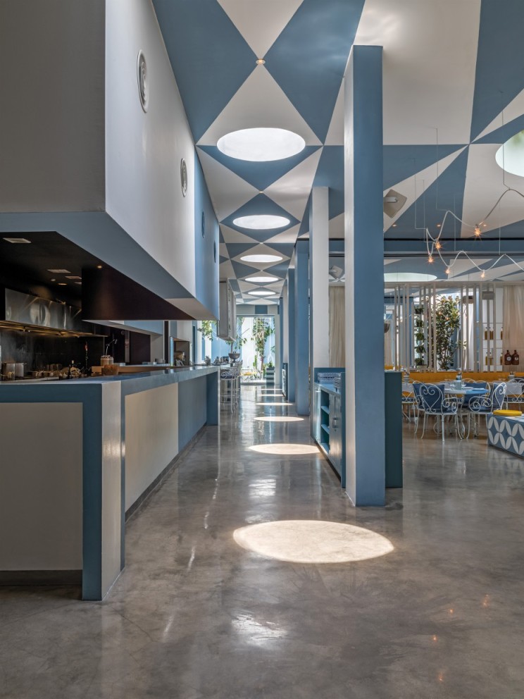 印尼 Da Maria 餐厅  现代餐饮空间诠释水磨石与金属之美-4