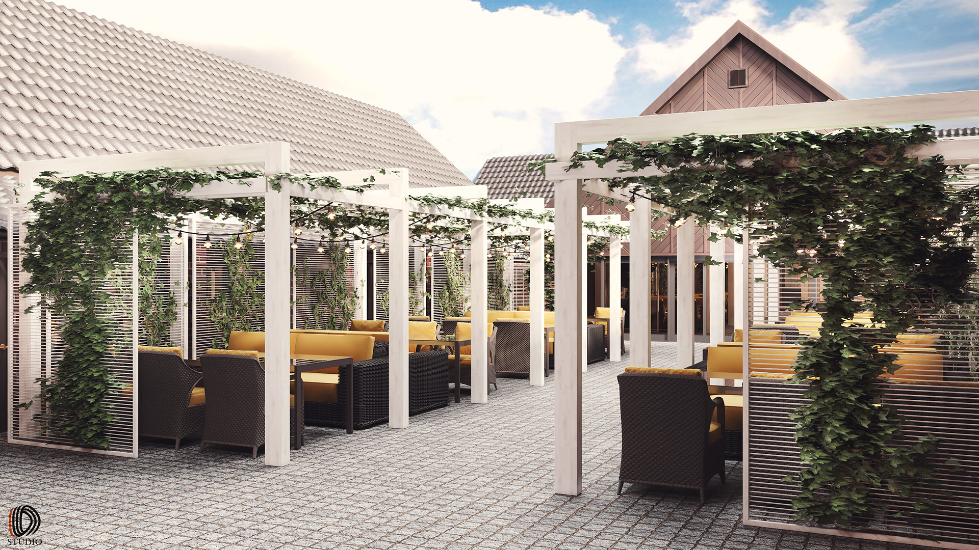 1656-The Olde Barn Hotel Courtyard and Restaurant-3