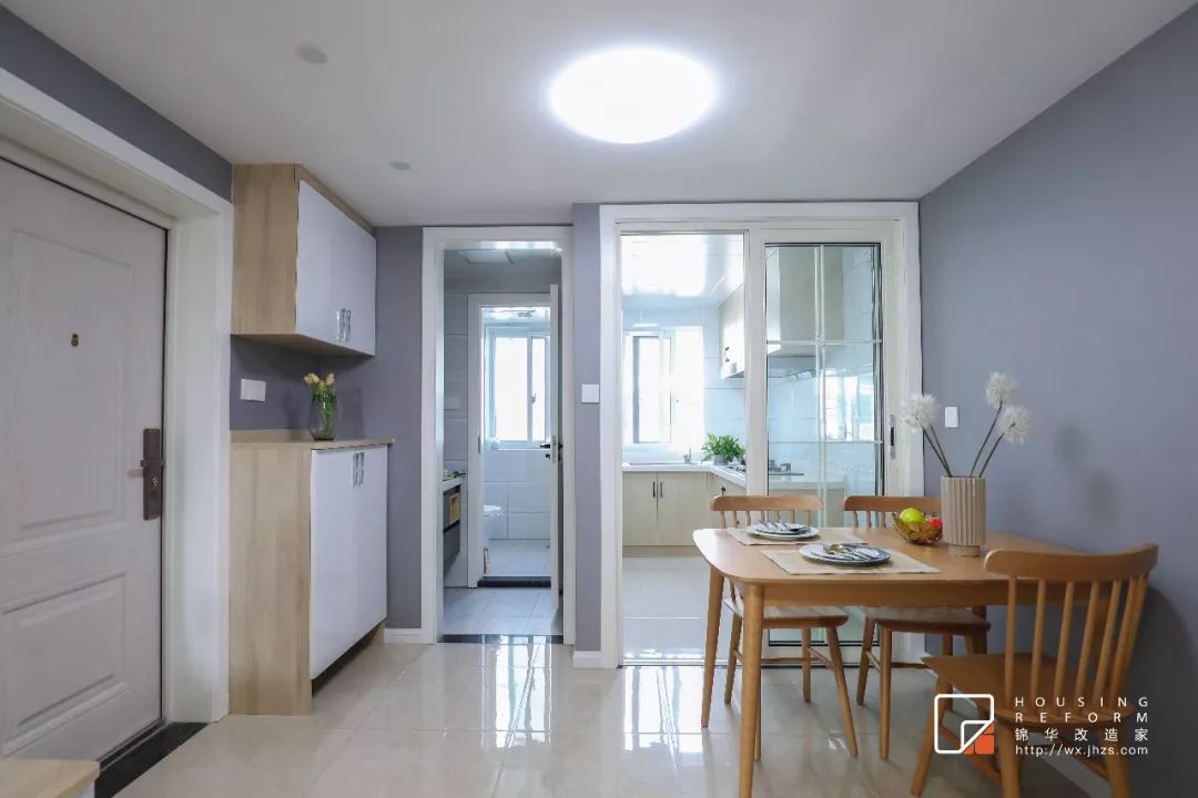 无锡沁园新村 60㎡老房爆改婚房,一室变两室,现代简约设计超赞!-54