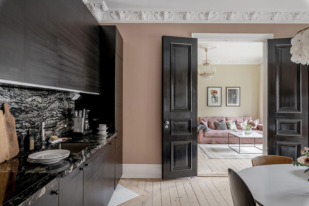 瑞典哥德堡 74 平米公寓的黑色魅力-34