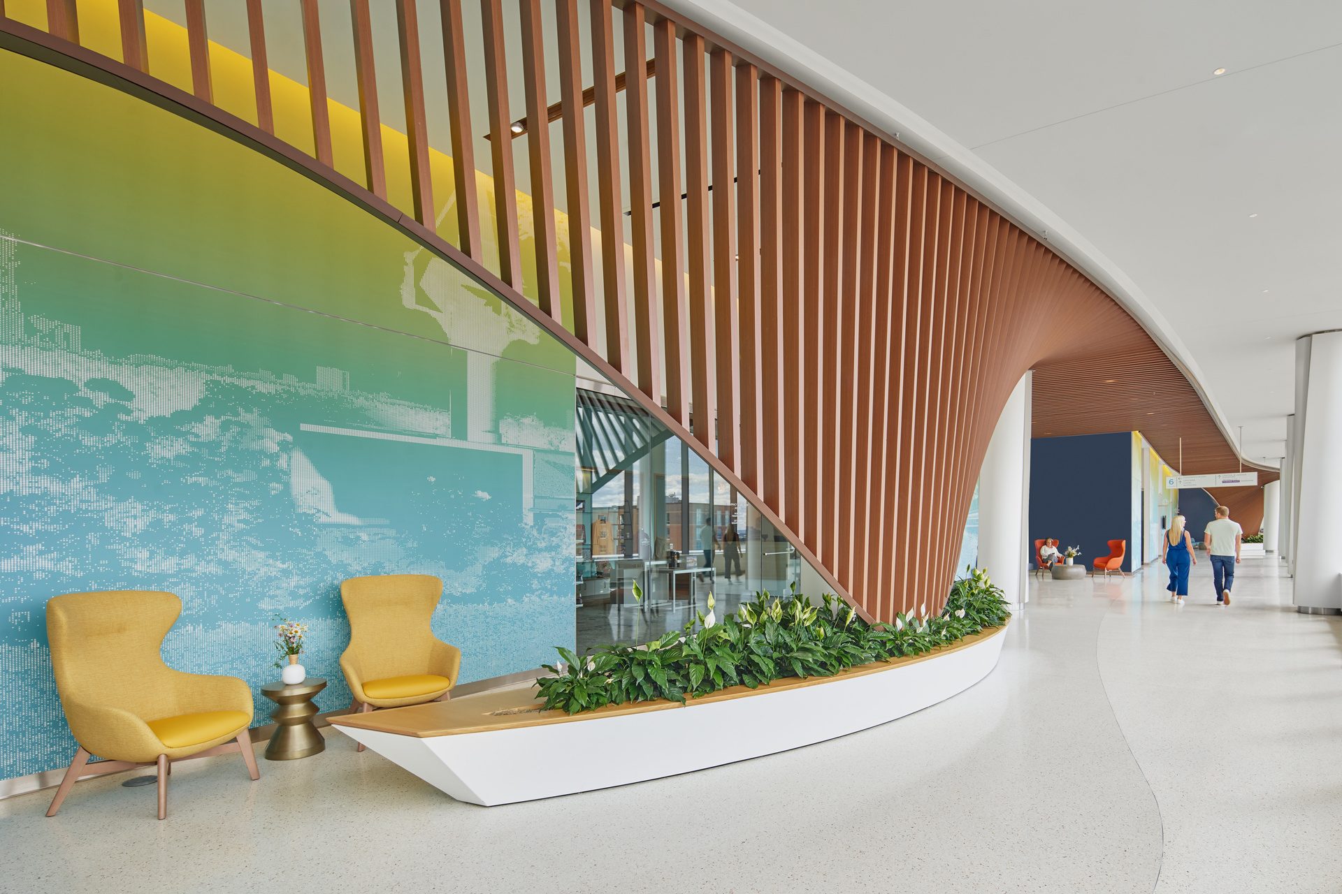 CUSTOM INTERIOR TRELLISES @ ESSENTIA HEALTH - ST. MARY’S MEDICAL CENTER | Eventscape-4