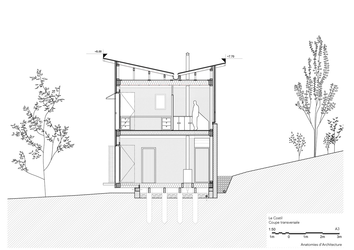 法国诺曼底"Le Costil"生态住宅丨Anatomies d’Architecture-30