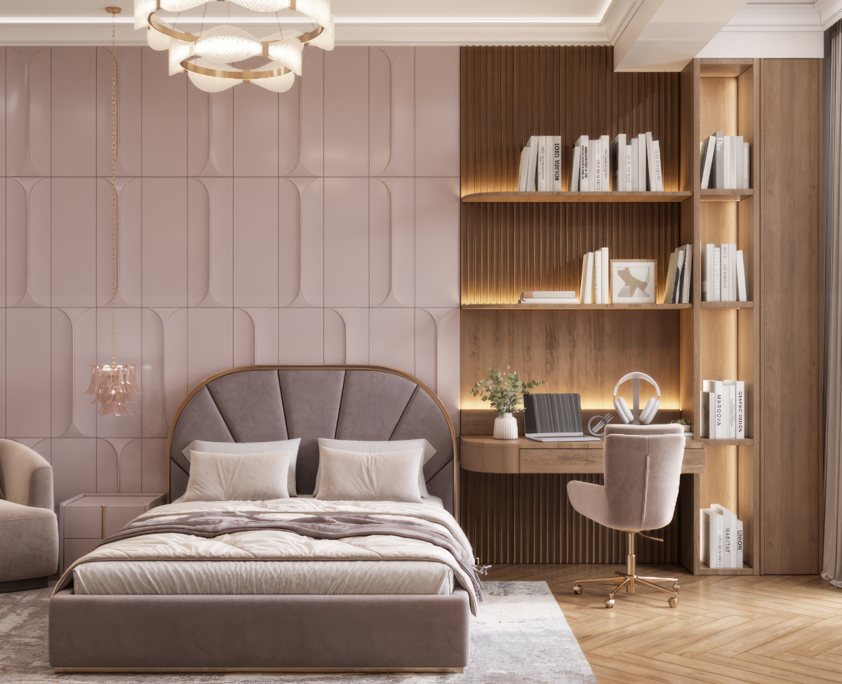 年轻女孩卧室设计-7