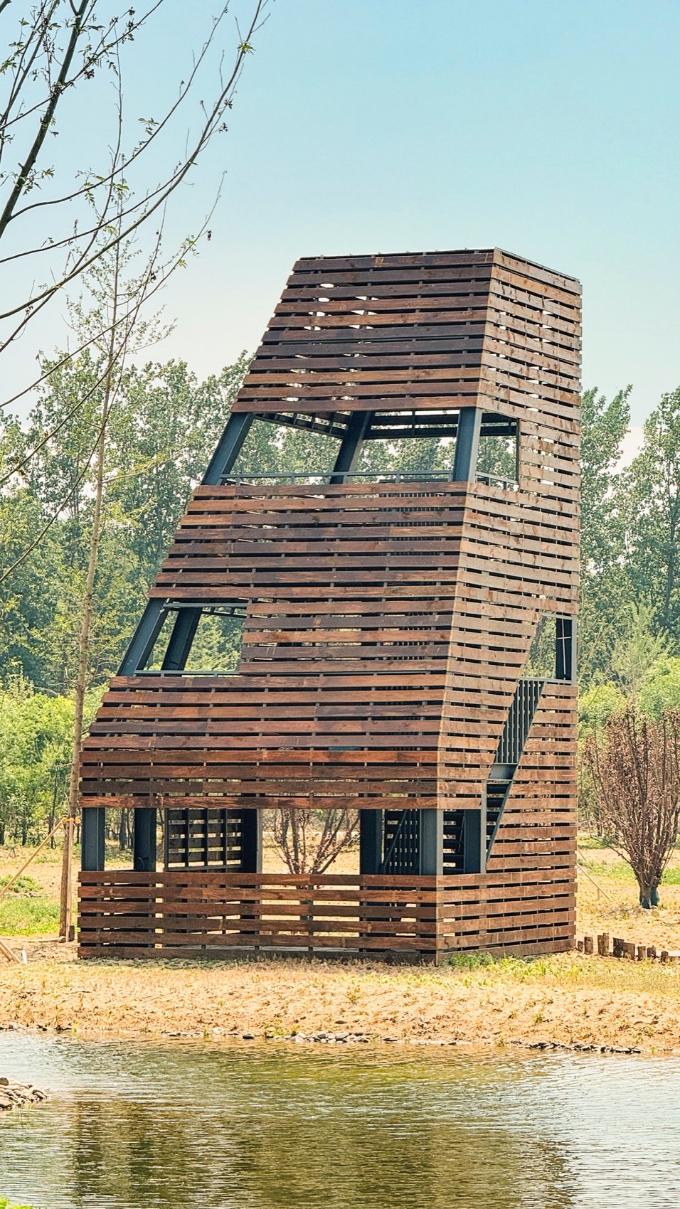 芦苇廊,观鸟屋等·邢襄生态园景观建筑系列丨中国河北丨北林风景建筑研究中心 段威工作室,上海领沃园林设计事务所 李工作室-117