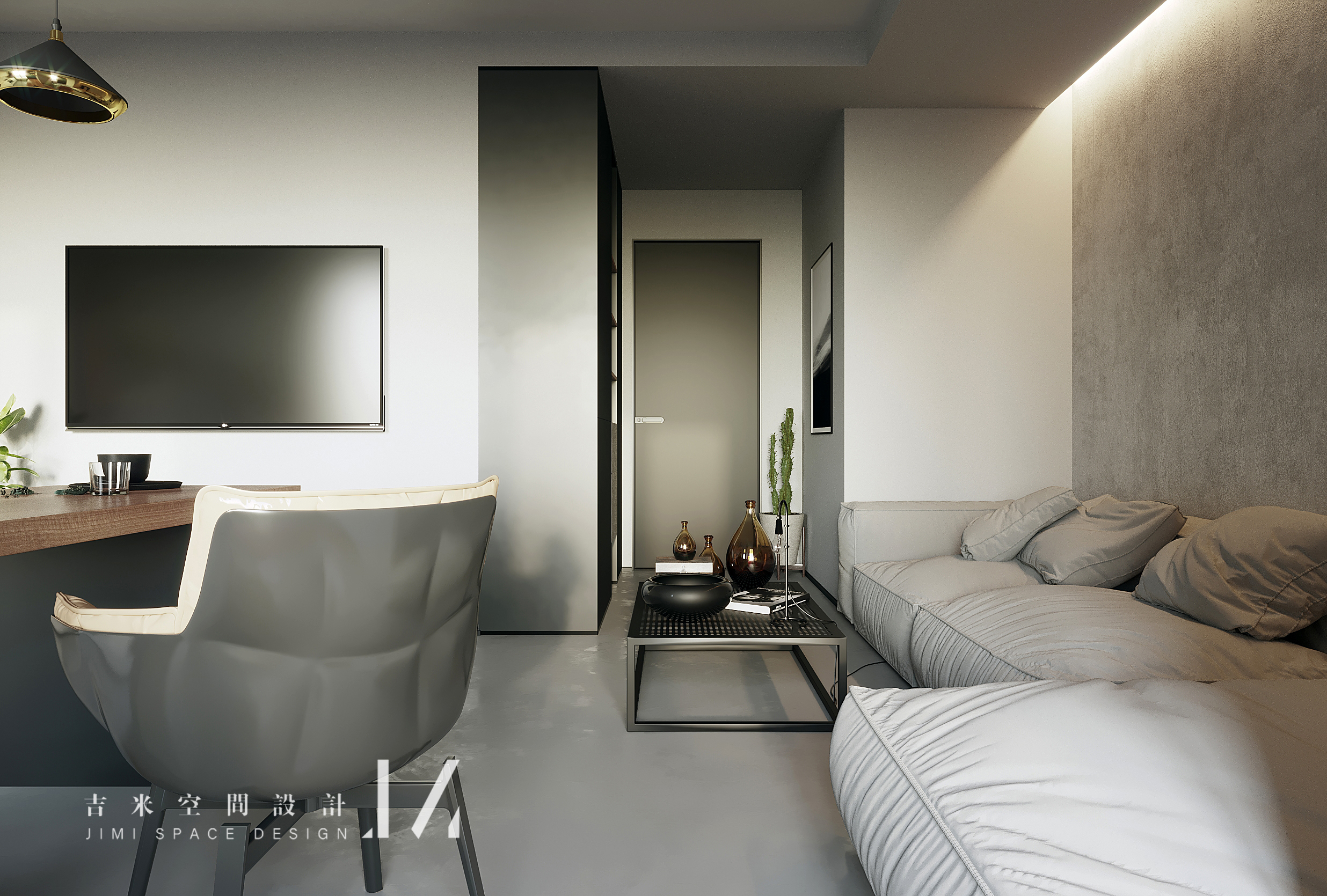 简约宜居，现代单身公寓设计-6