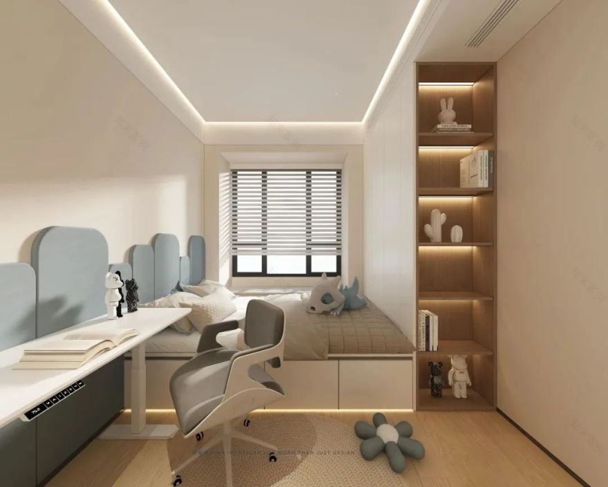 奶油色调的温馨家居设计丨TODD 杜特设计-23