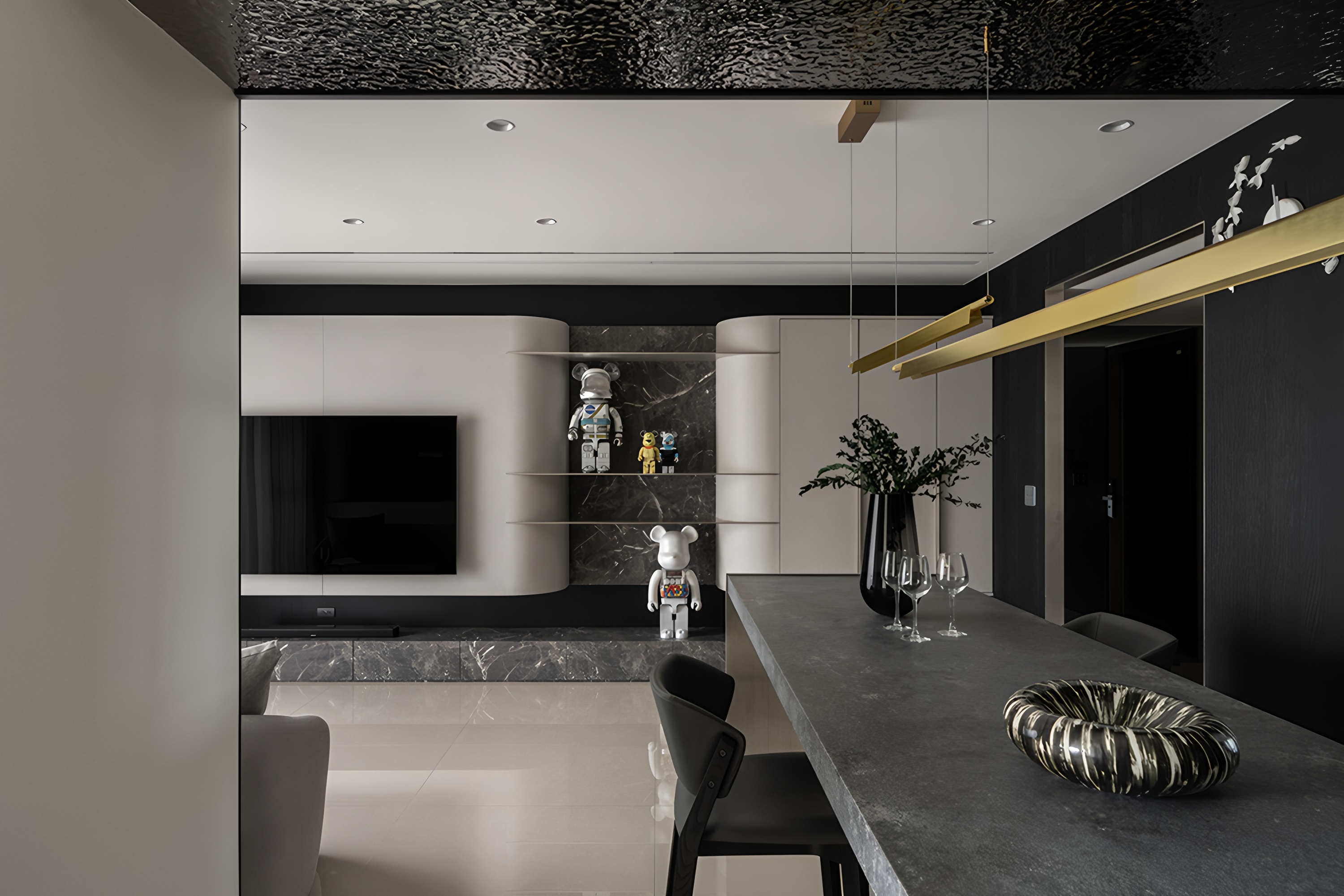 台南33坪灰韵蕴藏金属光住宅设计丨中国台南丨乔治黑羊设计-66