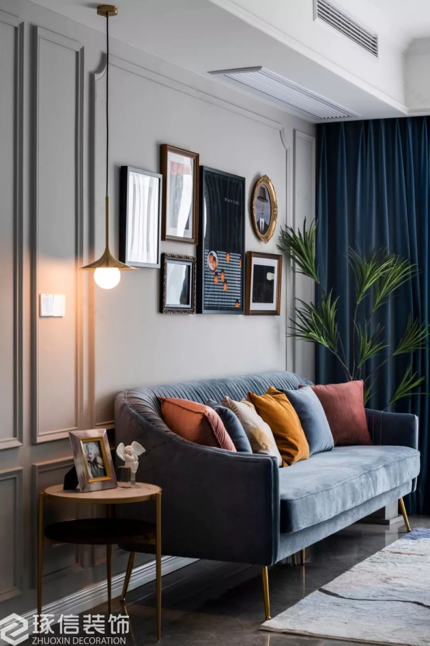 90 后新婚生活 | 高级灰蓝的时尚空间-54