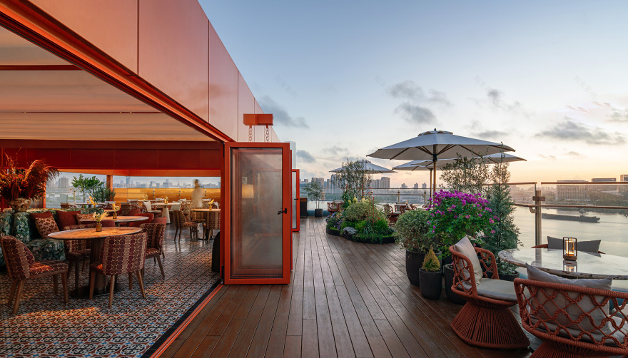 布朗石空中花园餐厅,上海 / 菊设空间设计-9