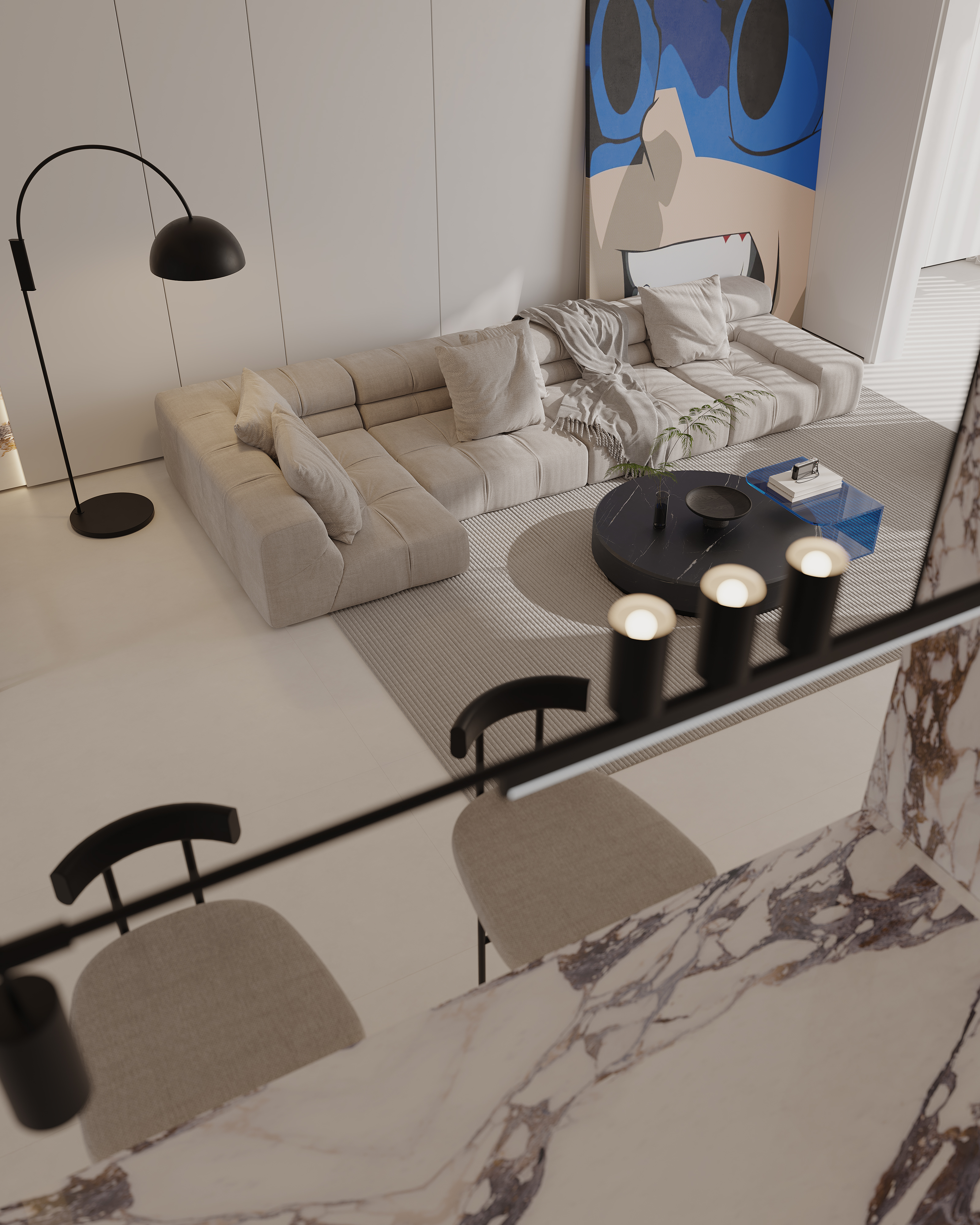 现代极简与克莱因蓝的碰撞-6