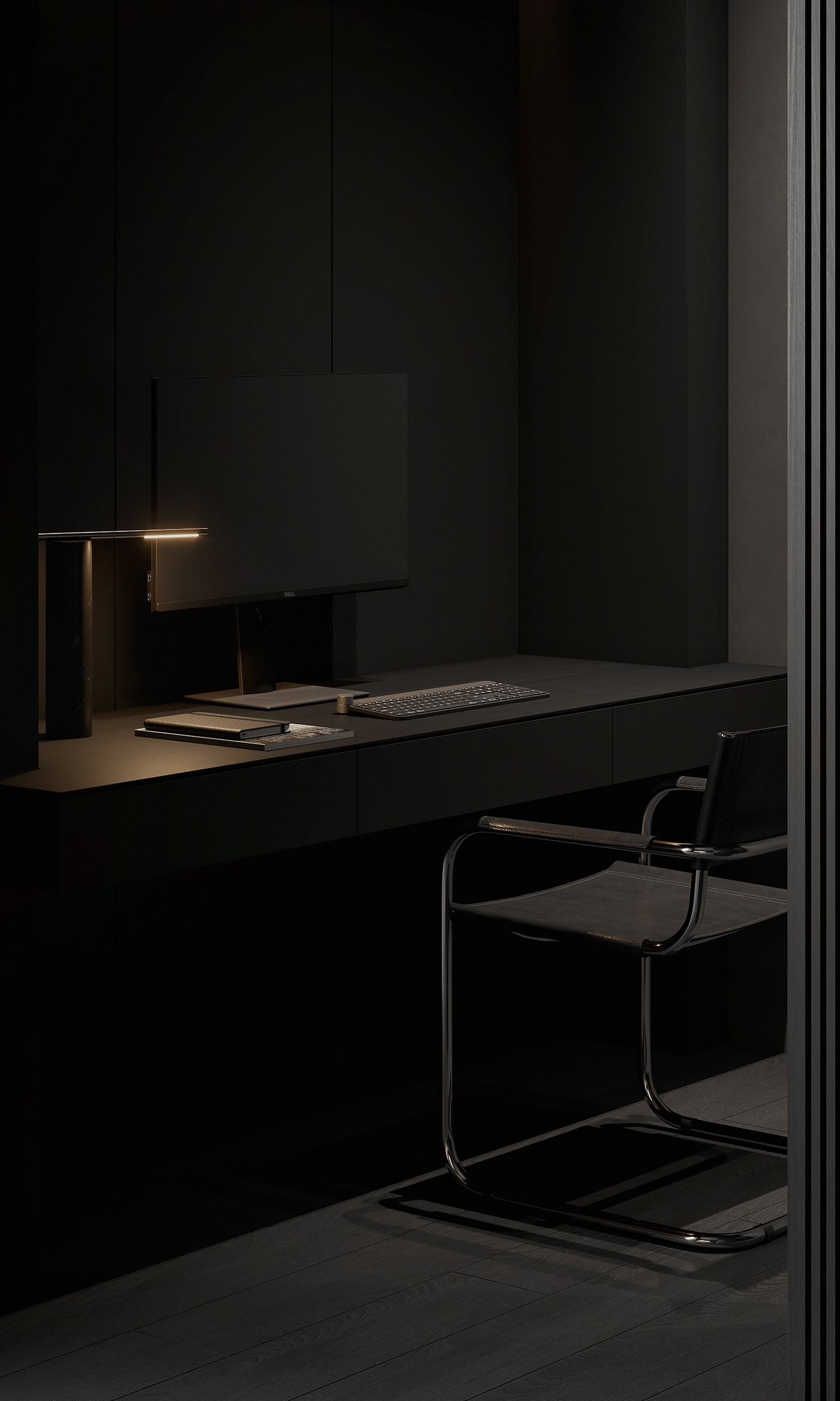 高级黑色系公寓设计 简而不单的魅力！-24