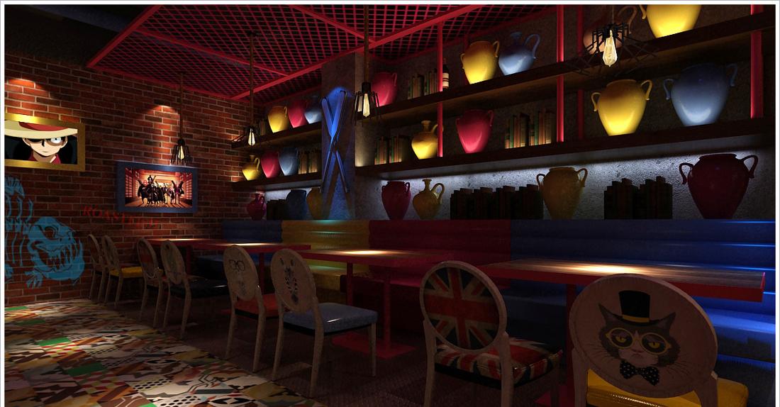 万骏设计/ 东江岸烤鱼餐厅-4