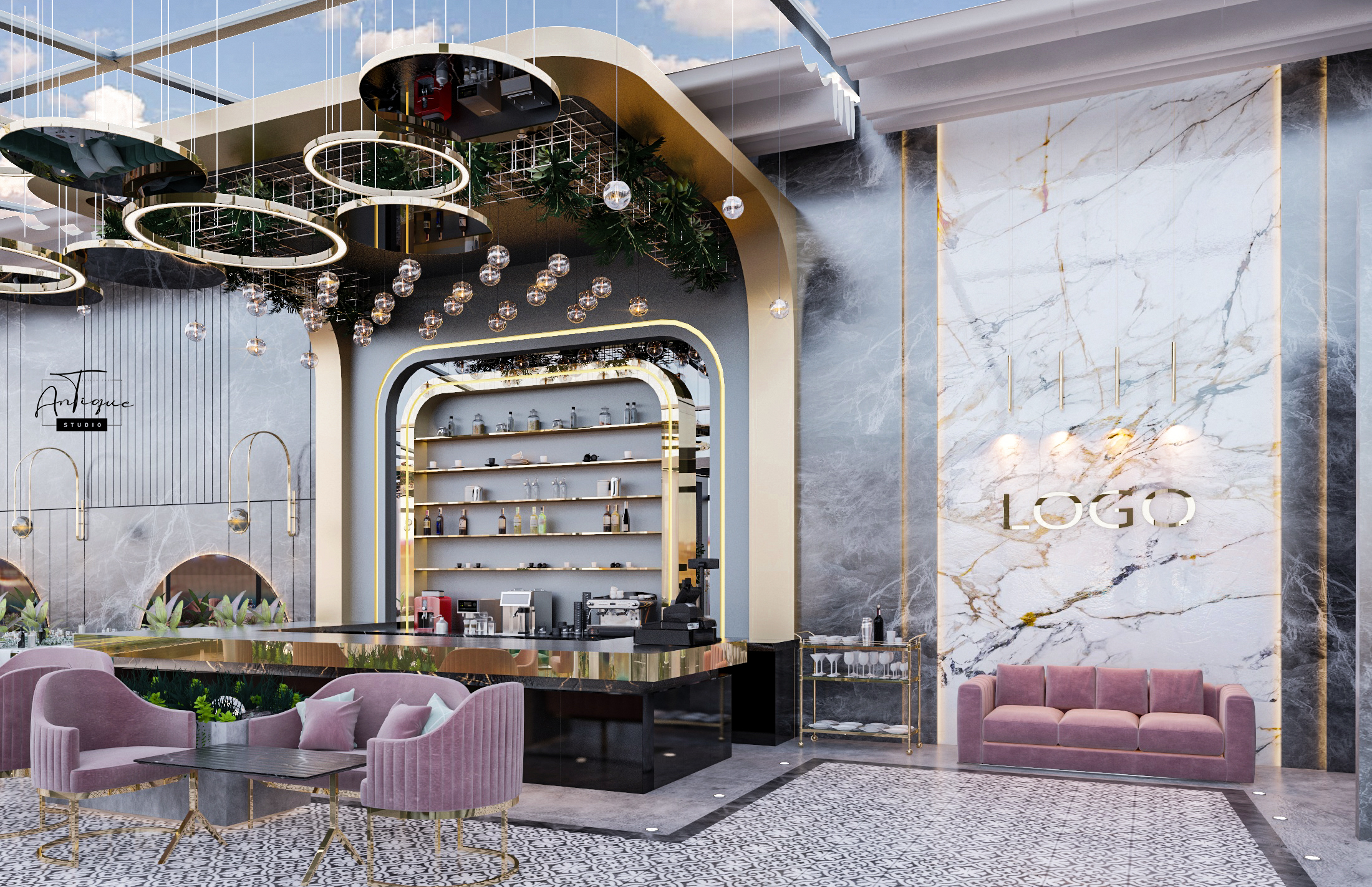 屋顶餐厅丨ANTIQUE Studios-10