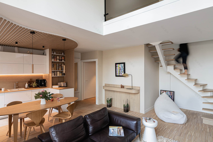Neuilly sur Seine公寓复式翻新丨Tiffany Fayolle-41