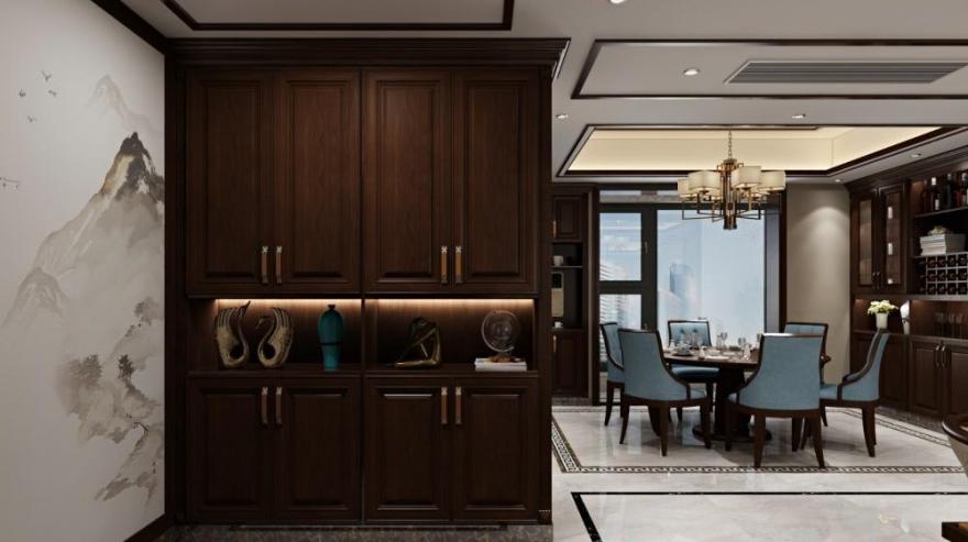 吉首溶江小区新中式全案整装设计-28