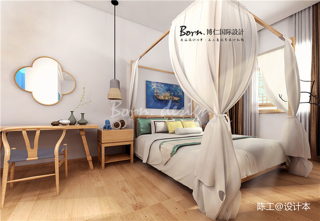 70万元酒店空间500平米装修案例_效果图 - 杭州民宿装修设计公司温暖涌动着深情 - 设计本-21