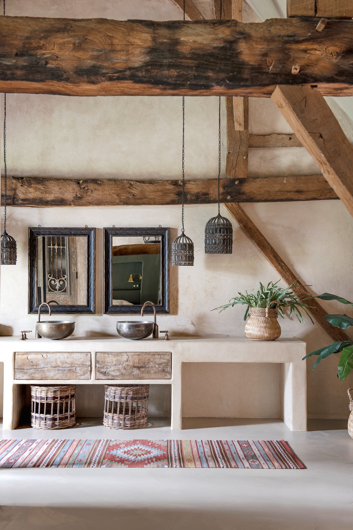 Bohemian badkamer: wabi sabi invloeden-1