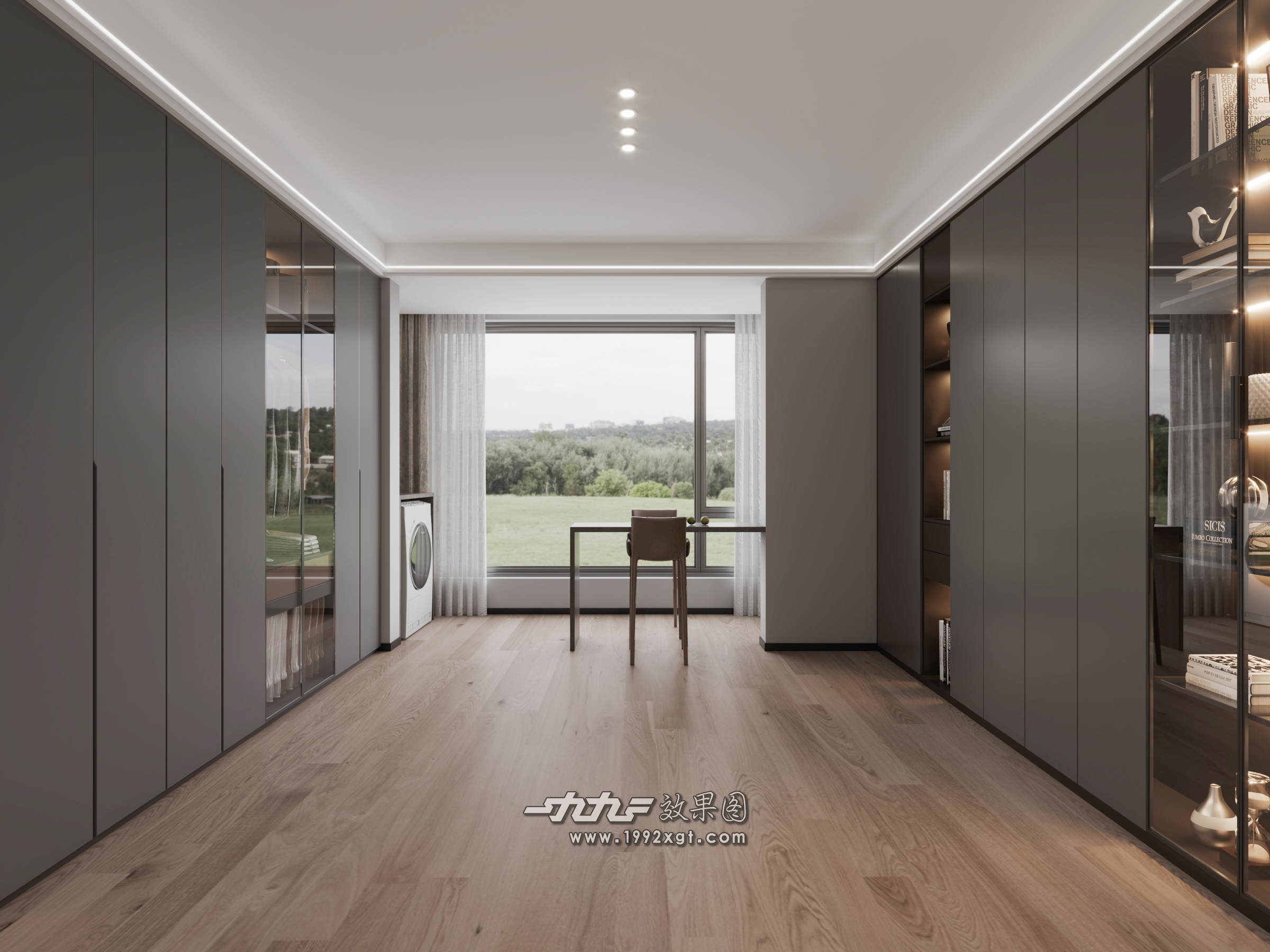 现代简约客厅，暖火炉旁惬意生活-3