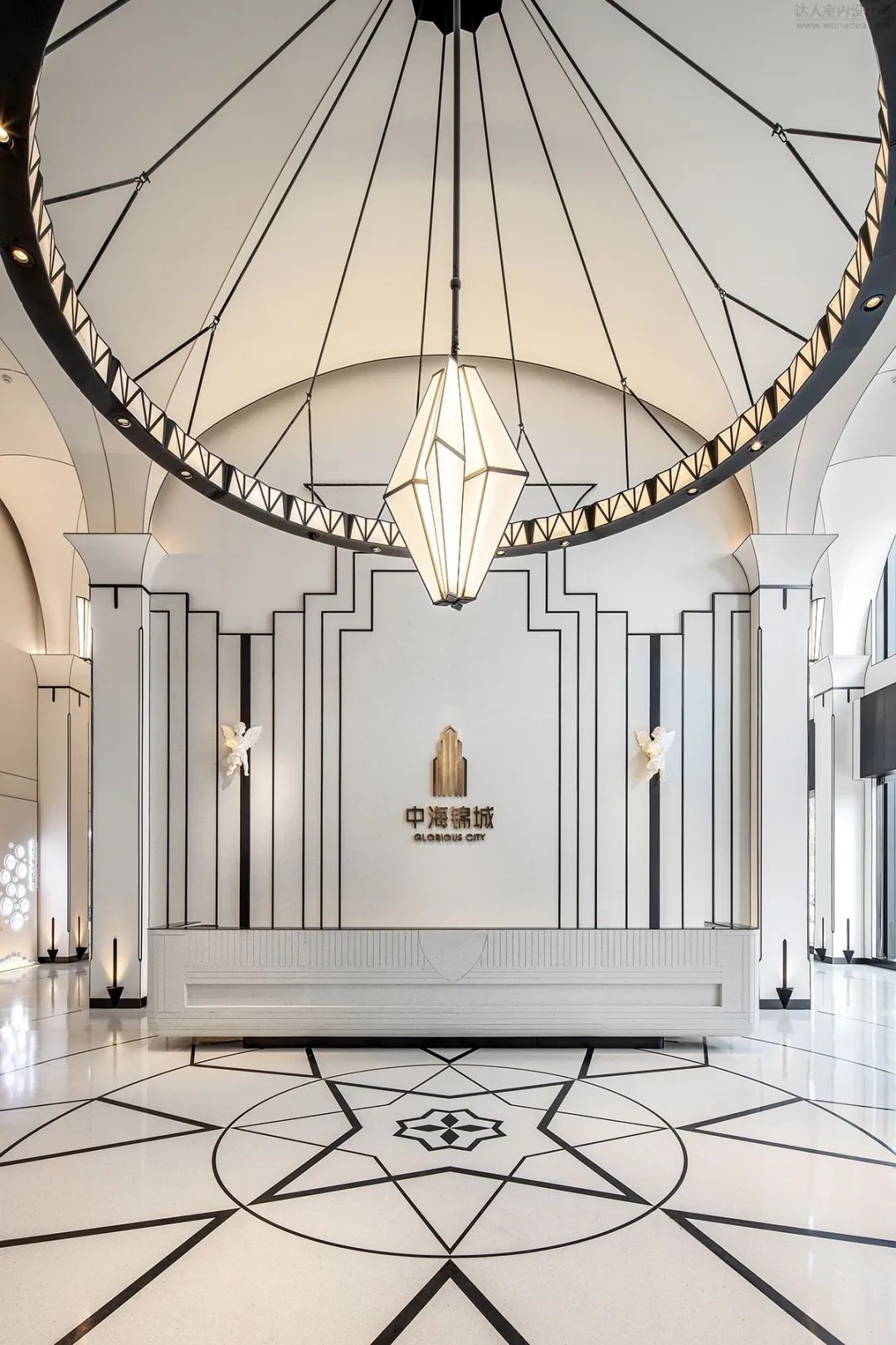 长春中海锦城售楼部 | 几何韵律中的优雅艺术空间-48