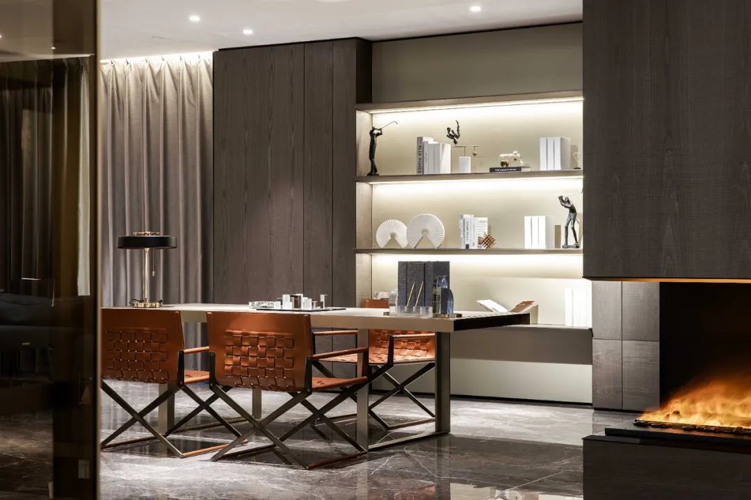 浙江宁波三雄木作展厅 | 木石交织的简约美学空间-55