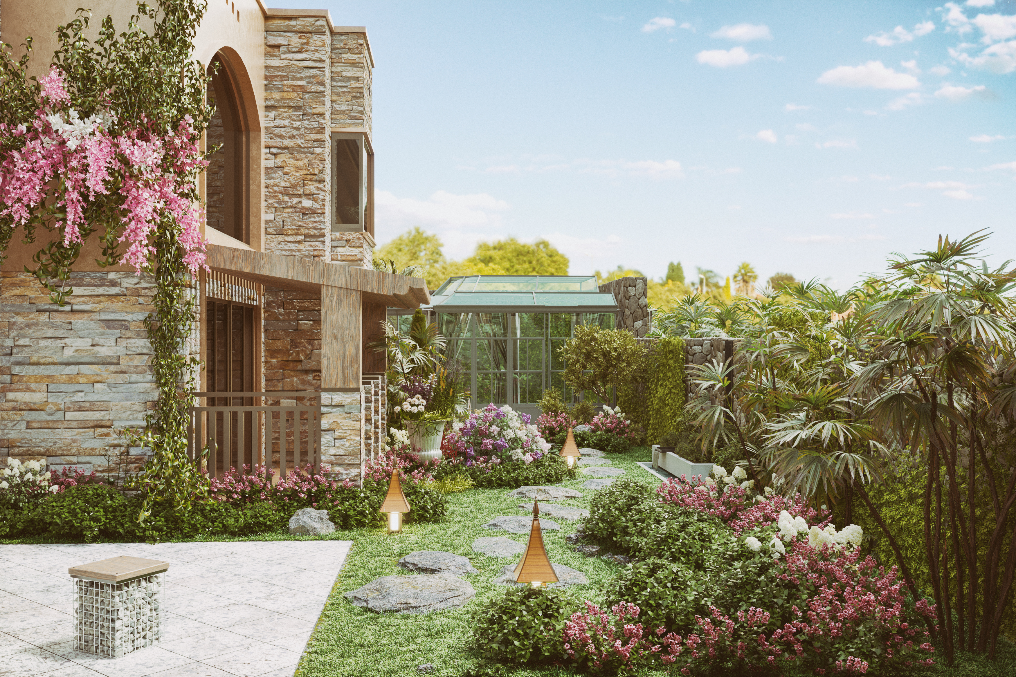 室外集鸿烨 | 探访知名设计师打造的现代简约庭院-2