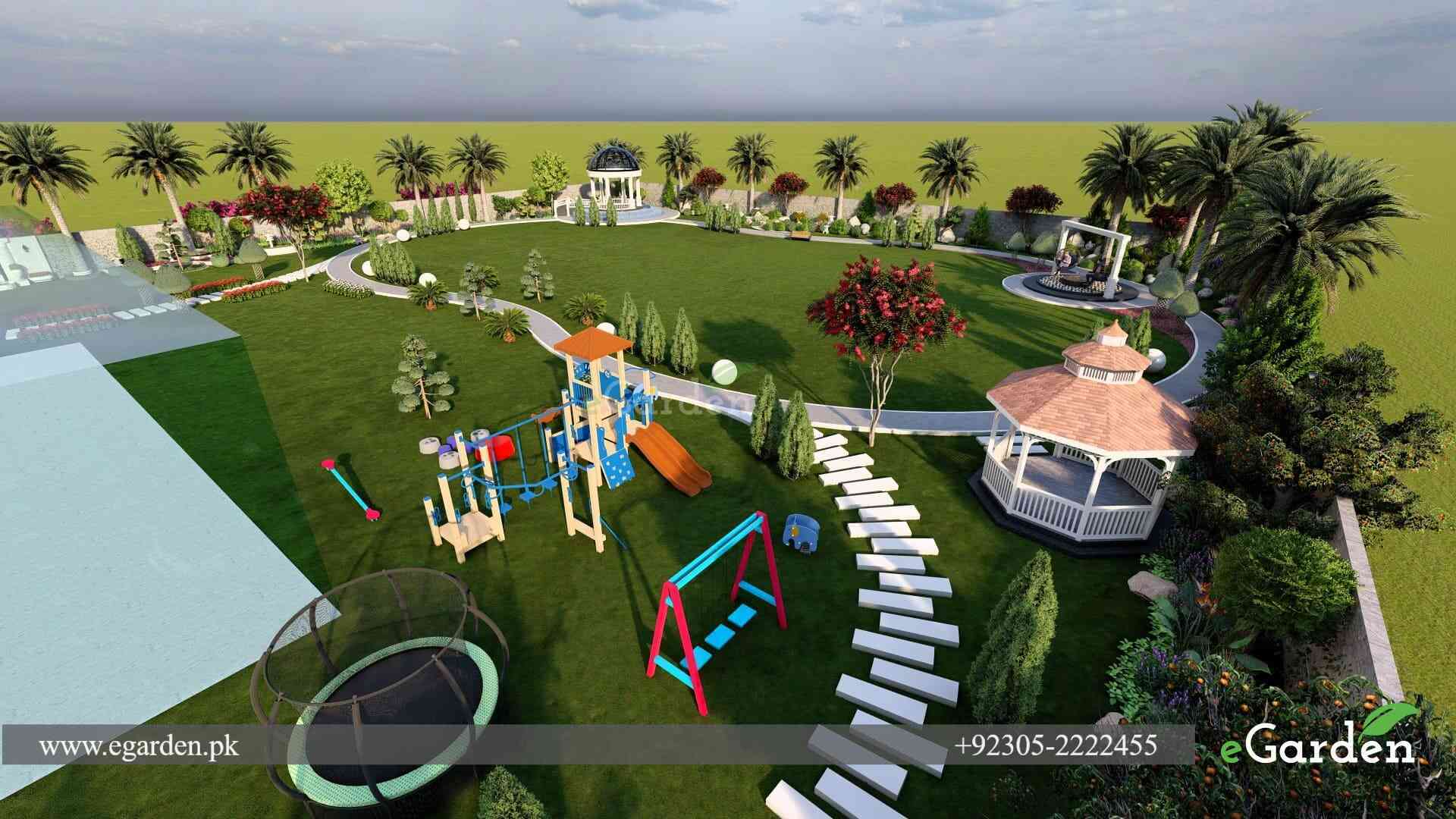 Farmhouse Landscape Design in Pakistan-0