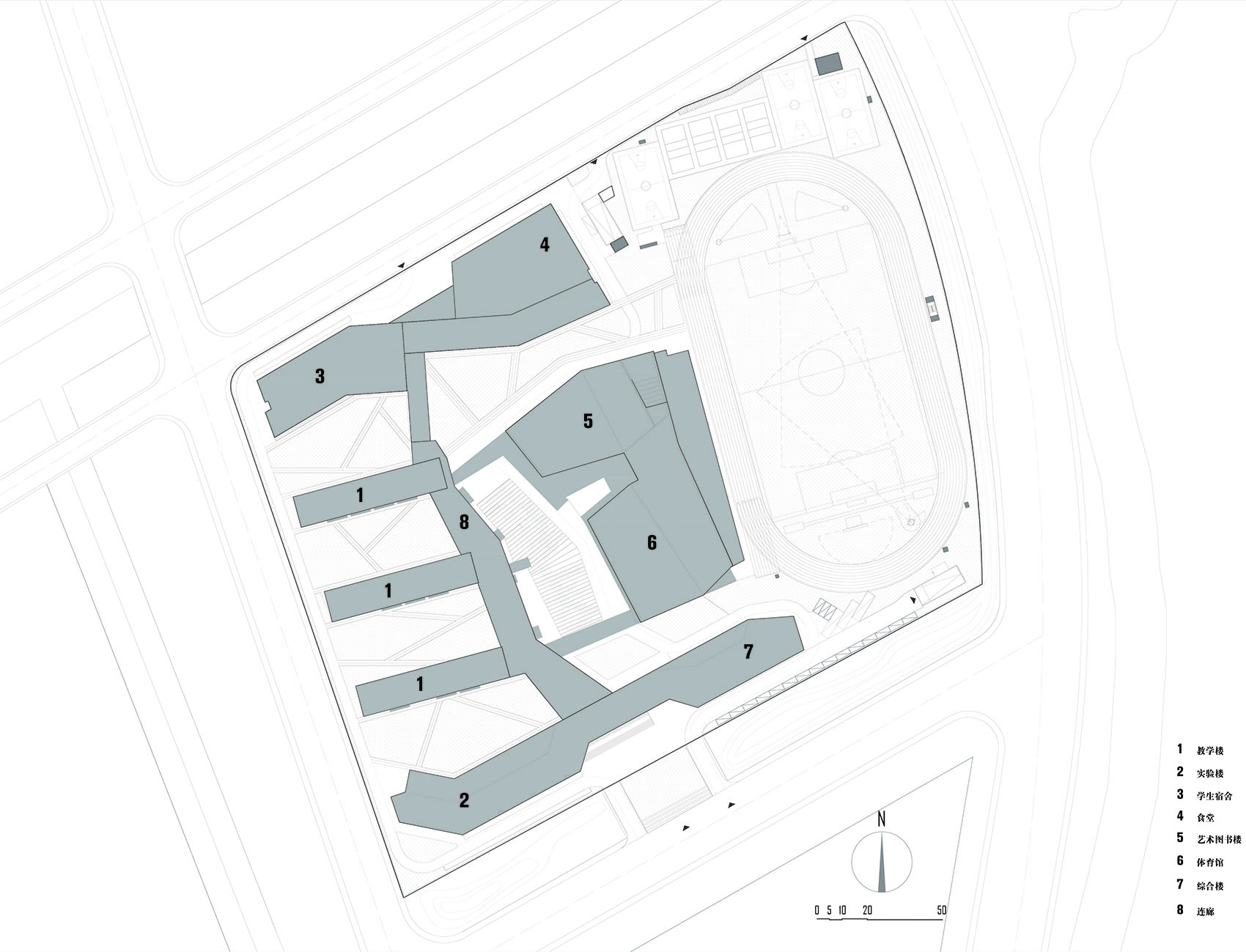 绿谷校园 · 杭州中泰中学建筑设计丨中国杭州丨LZGC量子构城设计事务所,浙江建院建筑规划设计院-73