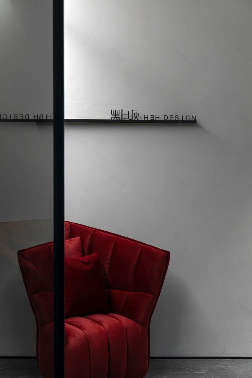 黑白灰空间设计办公室丨中国合肥-10