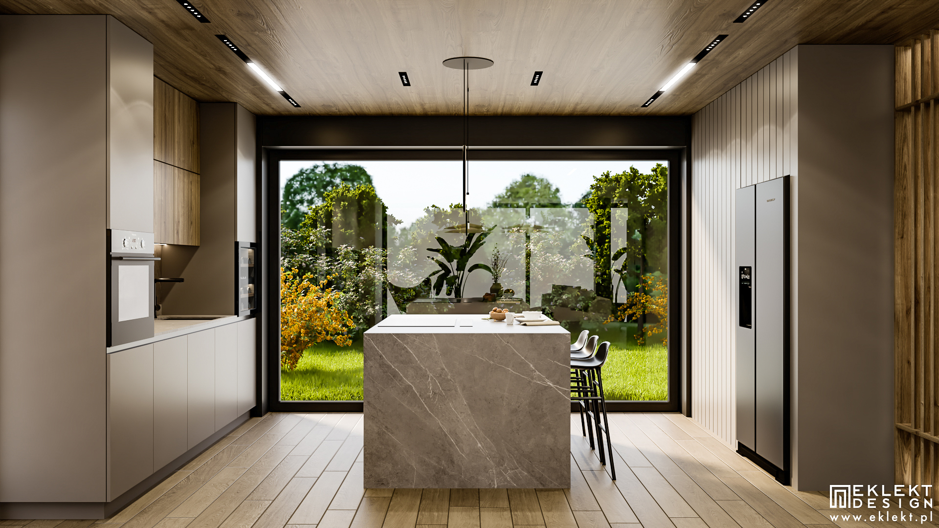 Dom W Bolechowicach, Salon z Aneksem Kuchennym-2