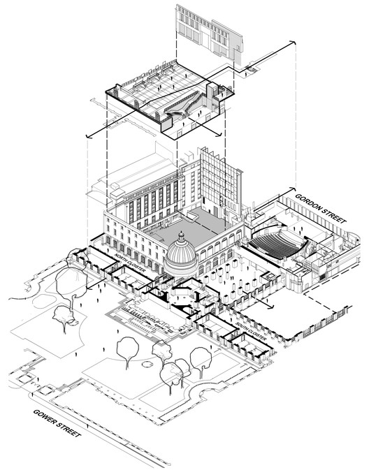 英国伦敦 UCL 校园 Wilkins Terrace 庭院设计-17