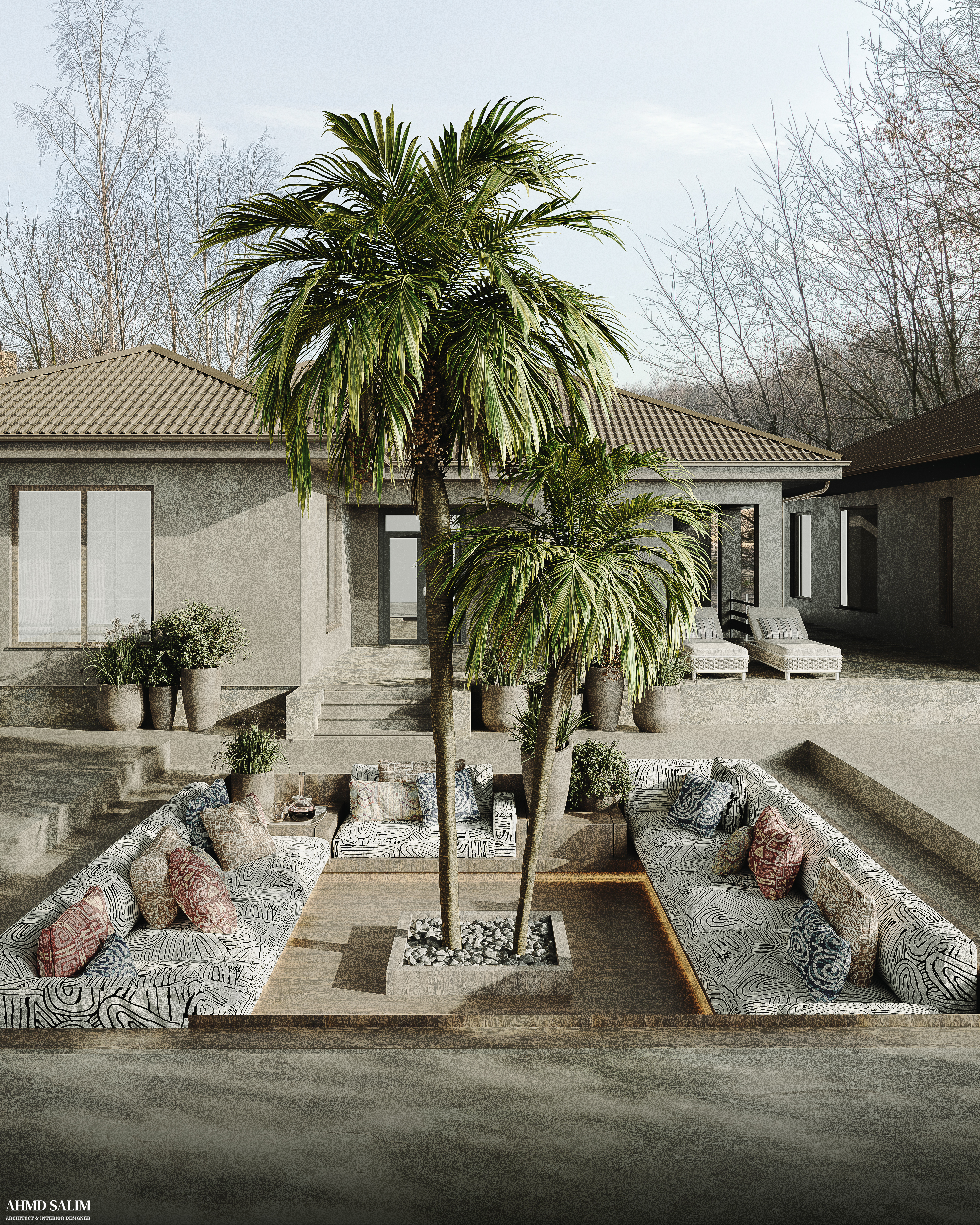 尼日利亚非洲风格地下室设计丨尼日利亚拉各斯丨@ahmd.salim.designs-19