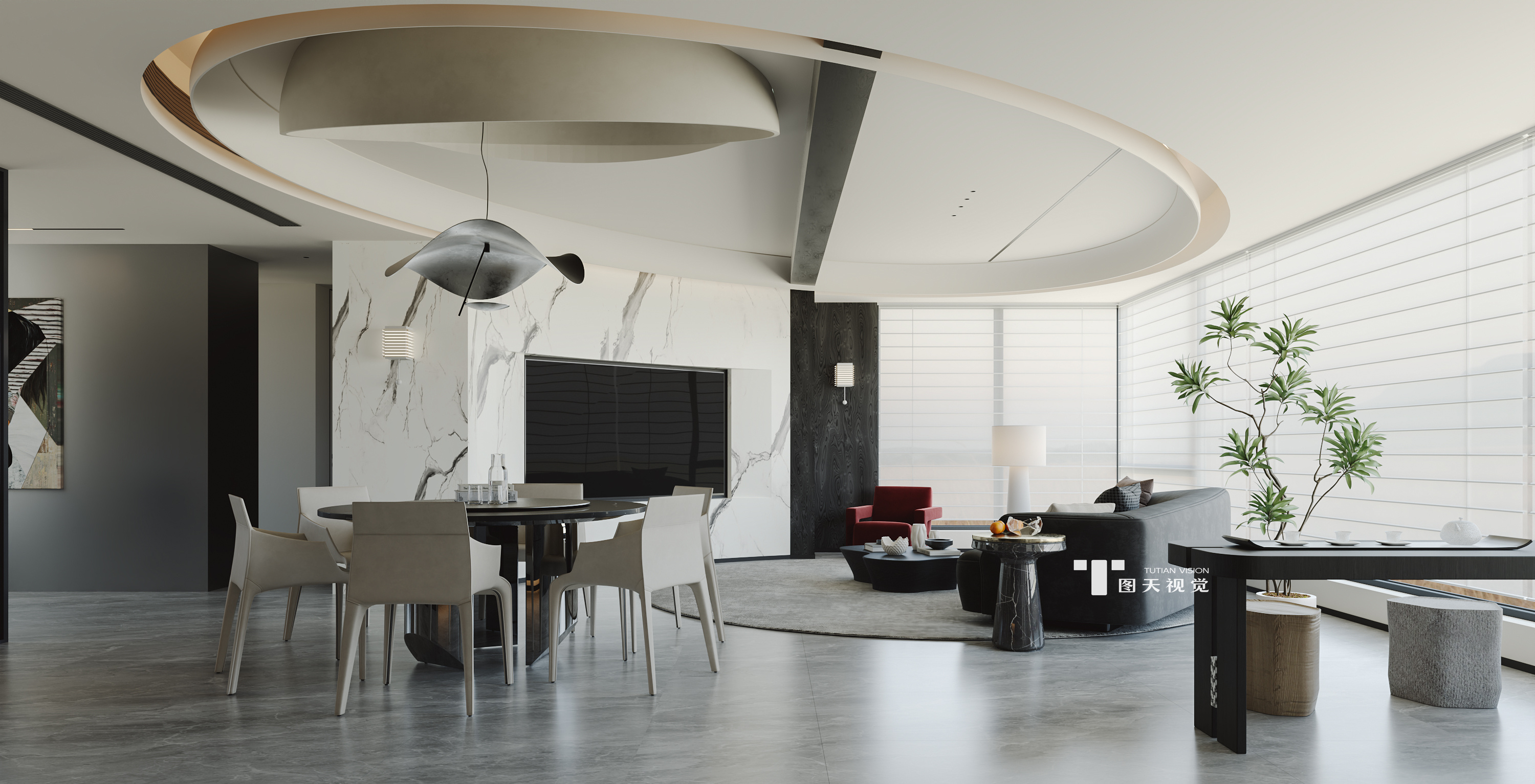 意式大平层 | 高级揉进生活的每一寸肌理-1