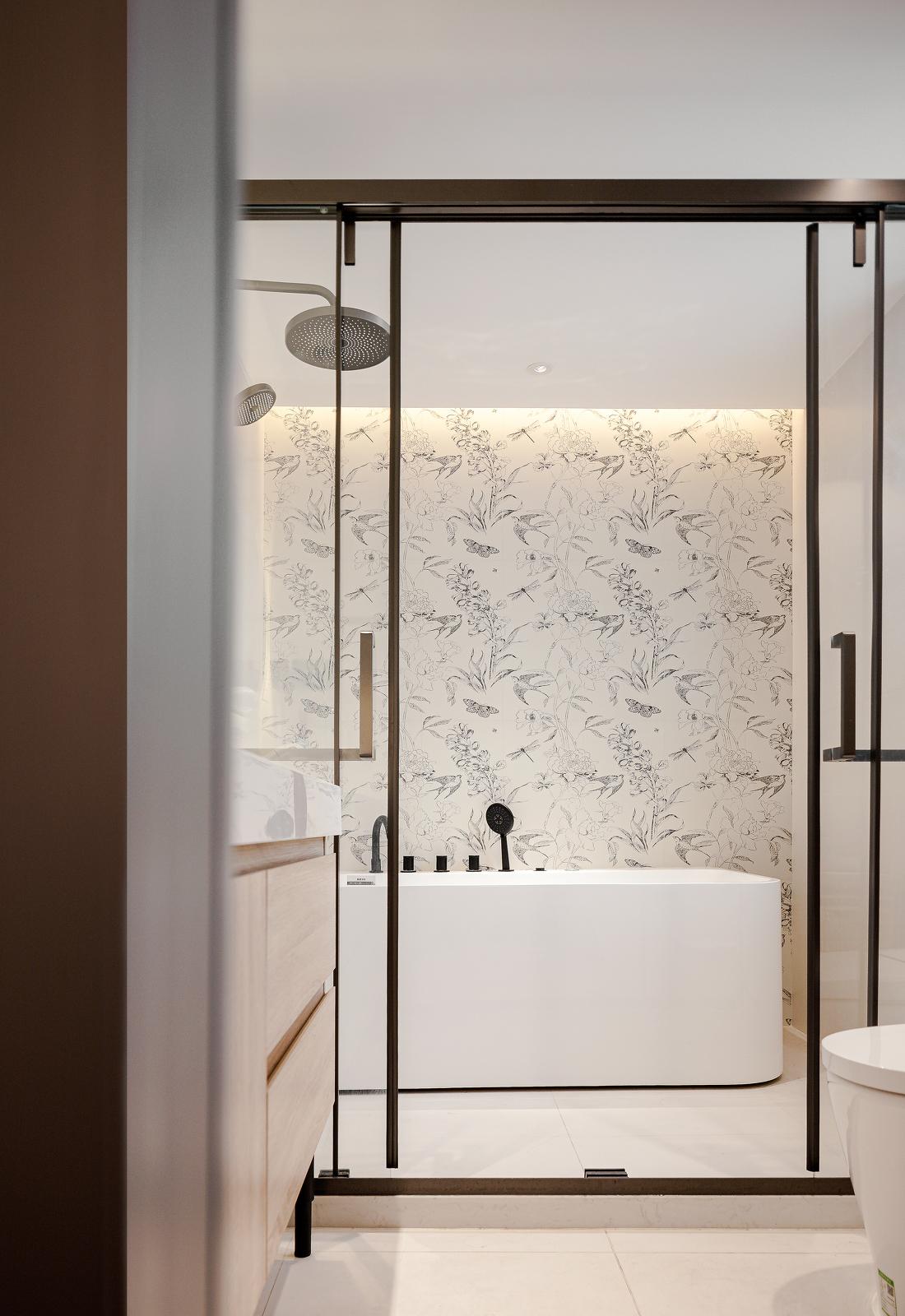 LDK 一体化原木风顶层复式设计-24