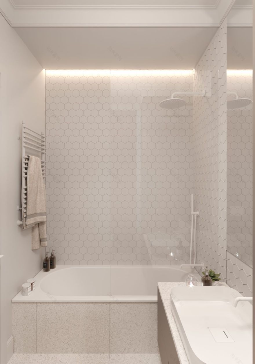 华沙带古典韵味的现代公寓室内布置丨波兰华沙丨Katarzyna Piotrowska-47