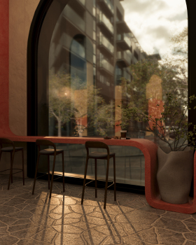 Hawadet Cafe室内可视化设计丨沙特阿拉伯