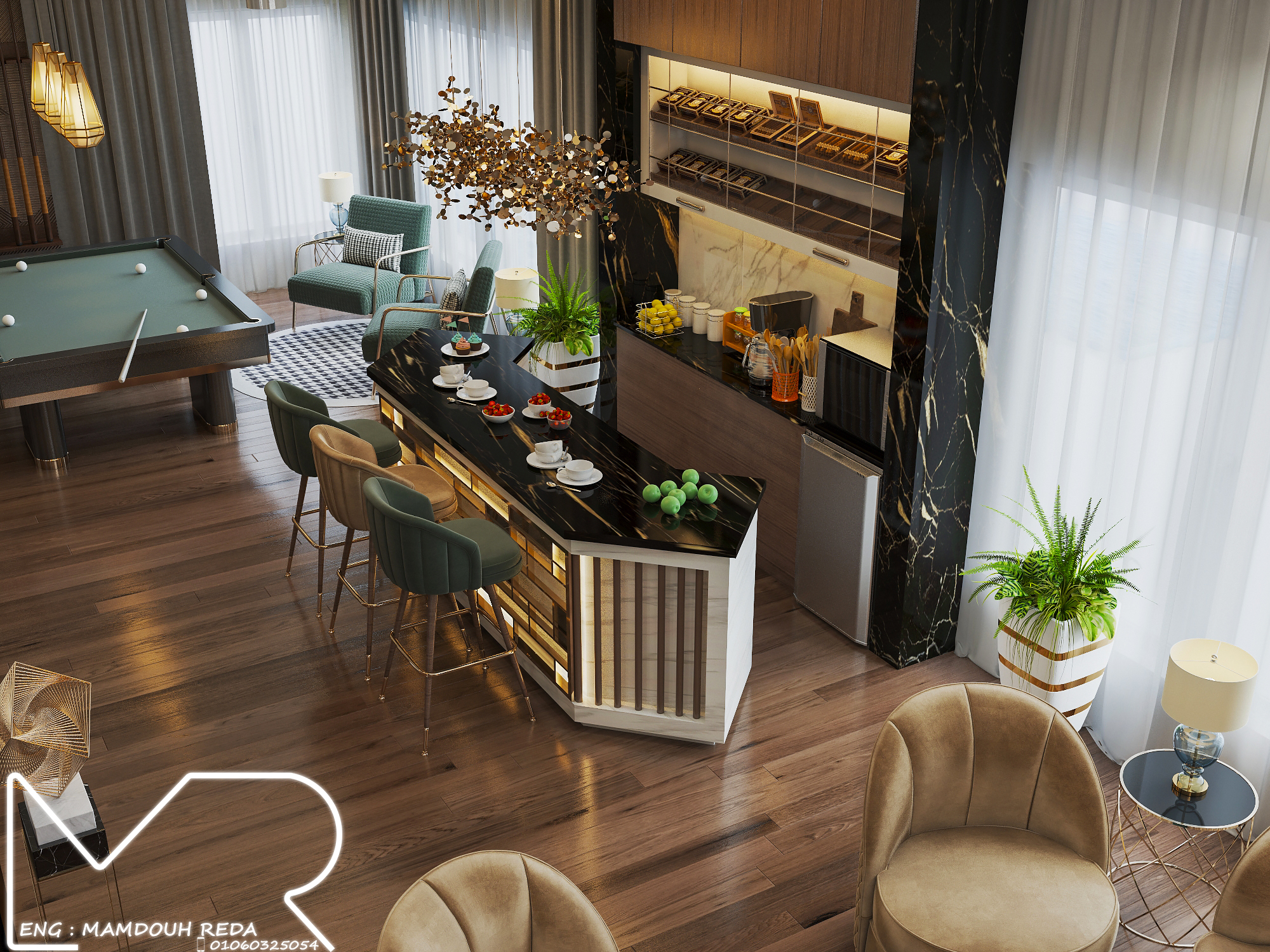 娱乐室设计丨沙特阿拉伯-13