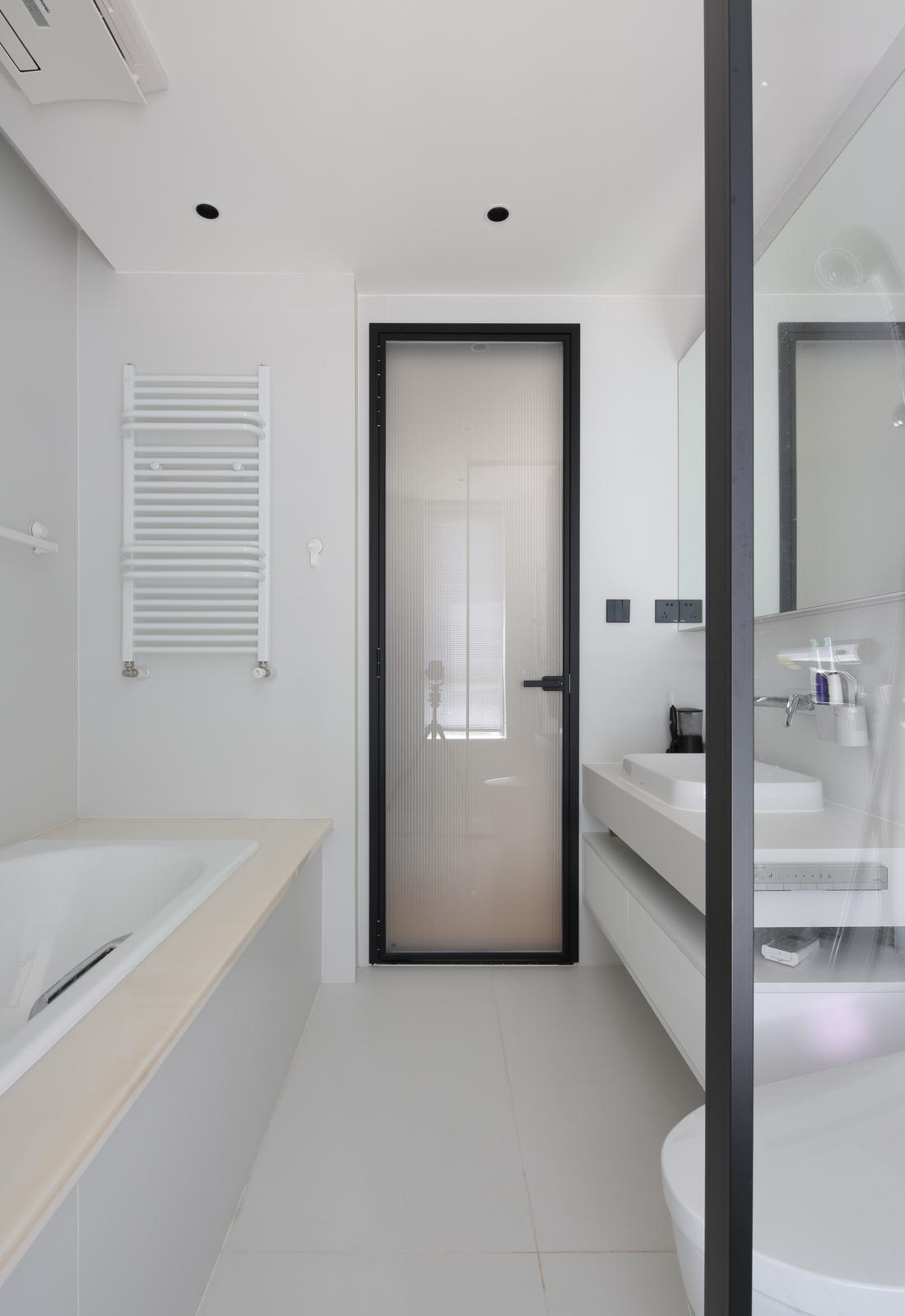 200㎡大平层现代简约风黑白艺术空间-28