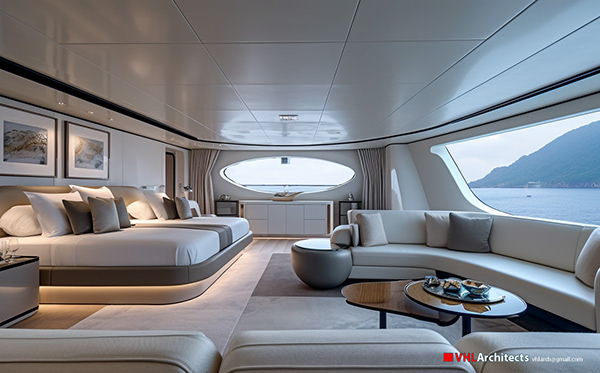 Superyacht Catamaran Electric Solar Futuristic SYF03-5