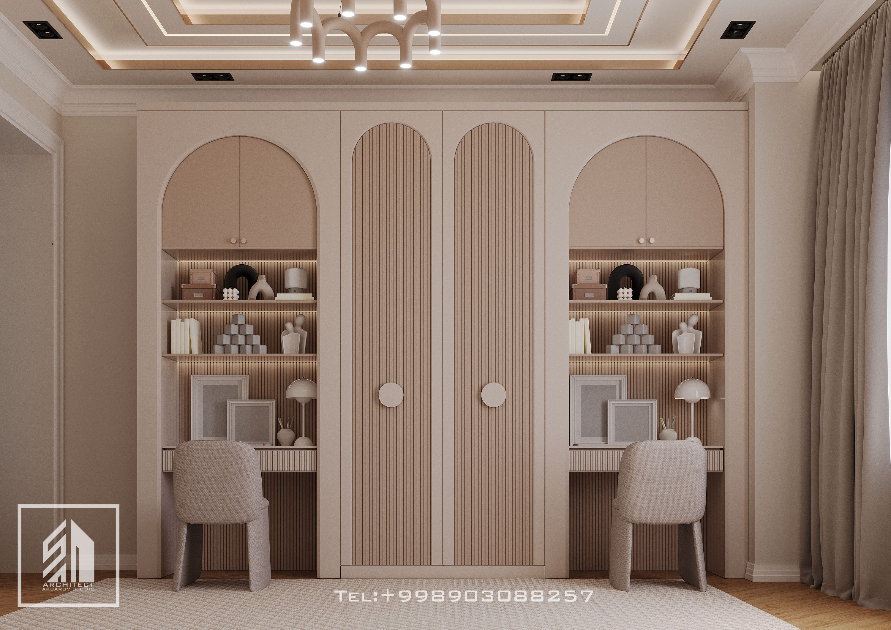 Girls room neoclassical design-3