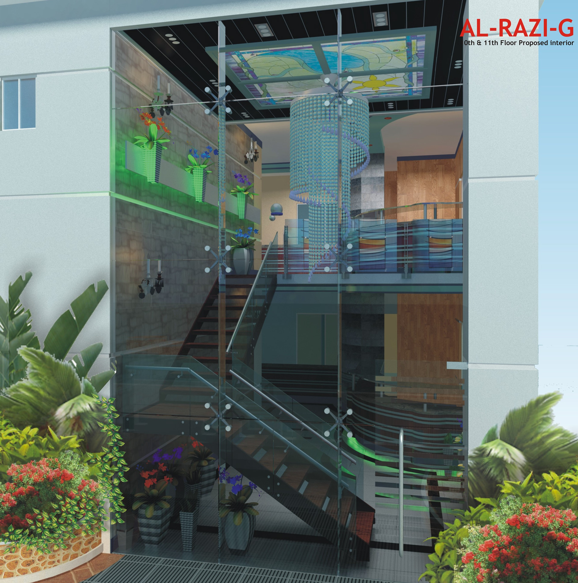 Lift Lobby & Duplex Stair 3D-0