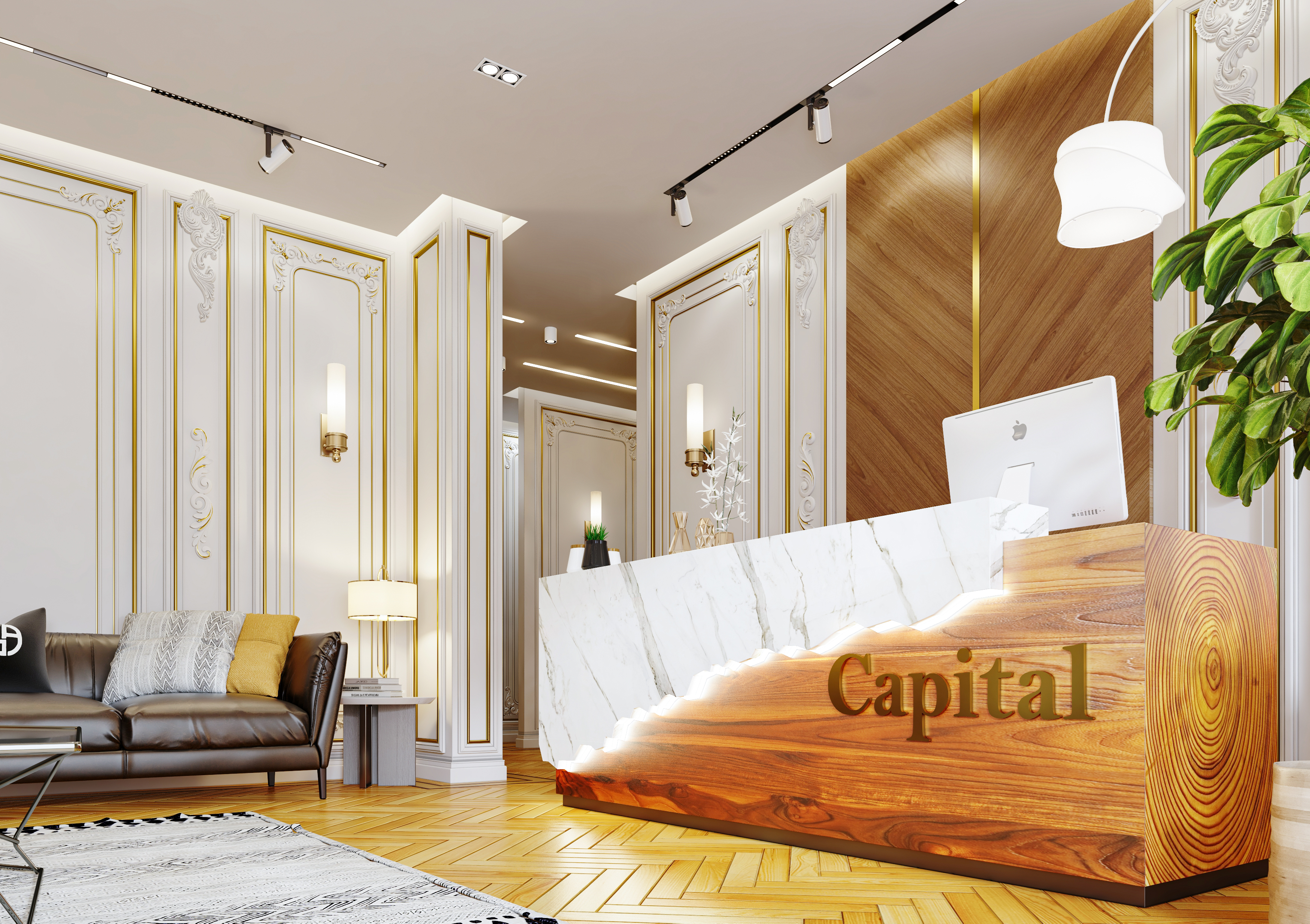 埃及某办公室接待区入口设计-12