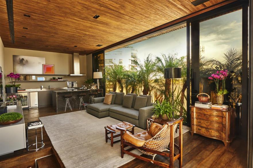 圣保罗 Cobertura Caconde 住宅 | 木质魅力与创新设计-4