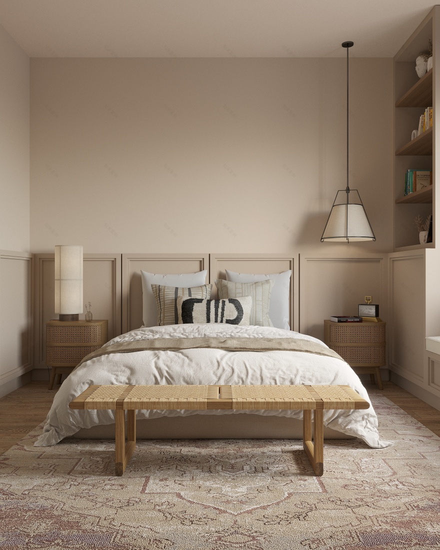 浅色调卧室室内设计-2