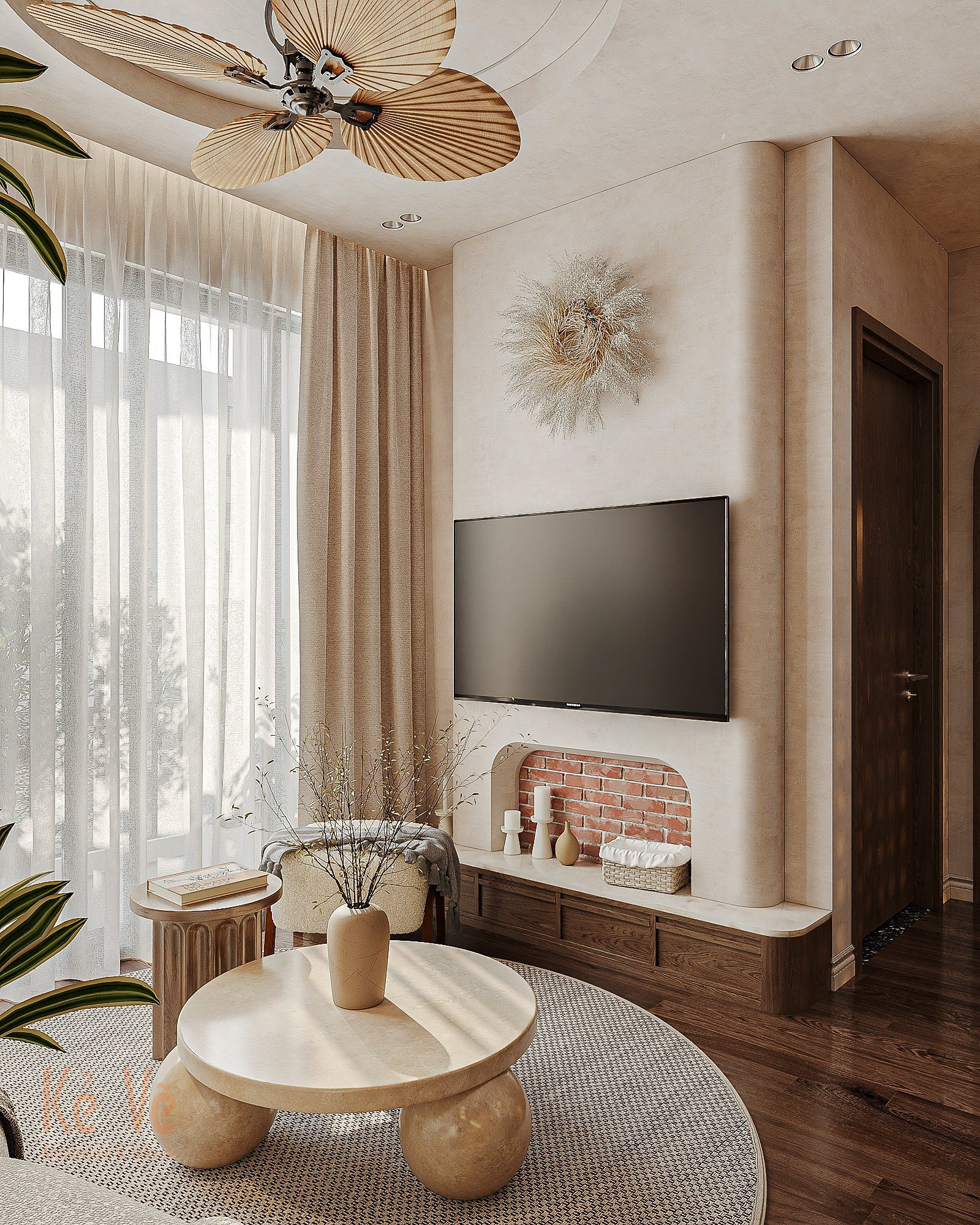 LandmarkOnsen  Ms Giang 公寓室内设计丨越南河内丨Kẻ Vẽ interior-13