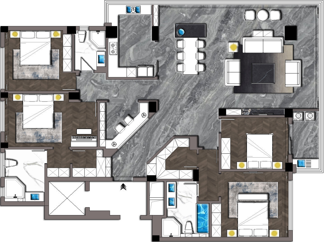 衢州牡丹园宽境大平层丨中国衢州丨王新乾-94