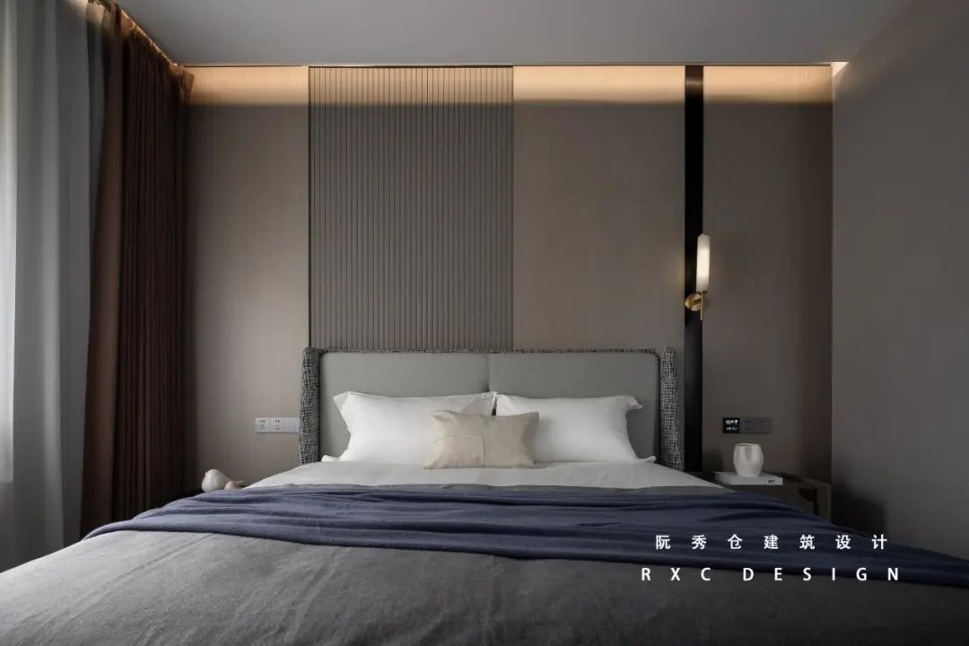 公园里 150㎡原木与灰黑的现代空间丨中国合肥丨阮秀仓建筑设计-31