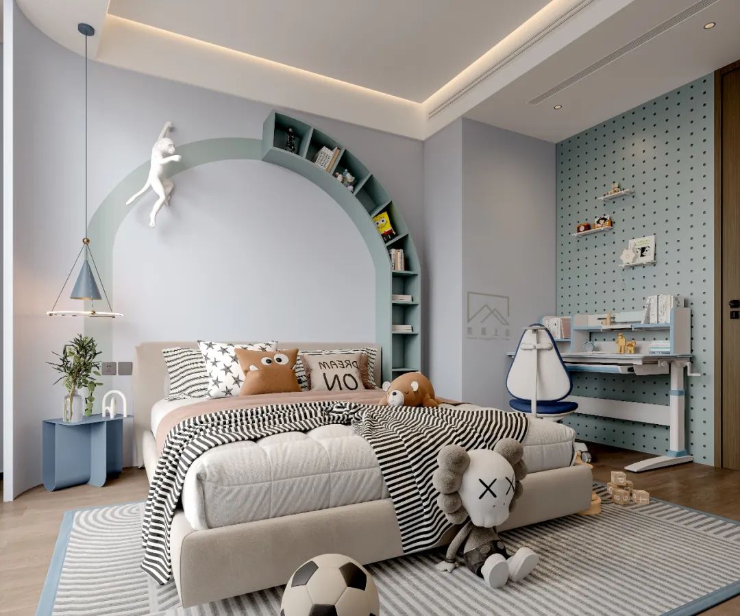 长沙汤臣一品轻奢大平层设计丨中国长沙丨美颂上镜室内建筑设计-41