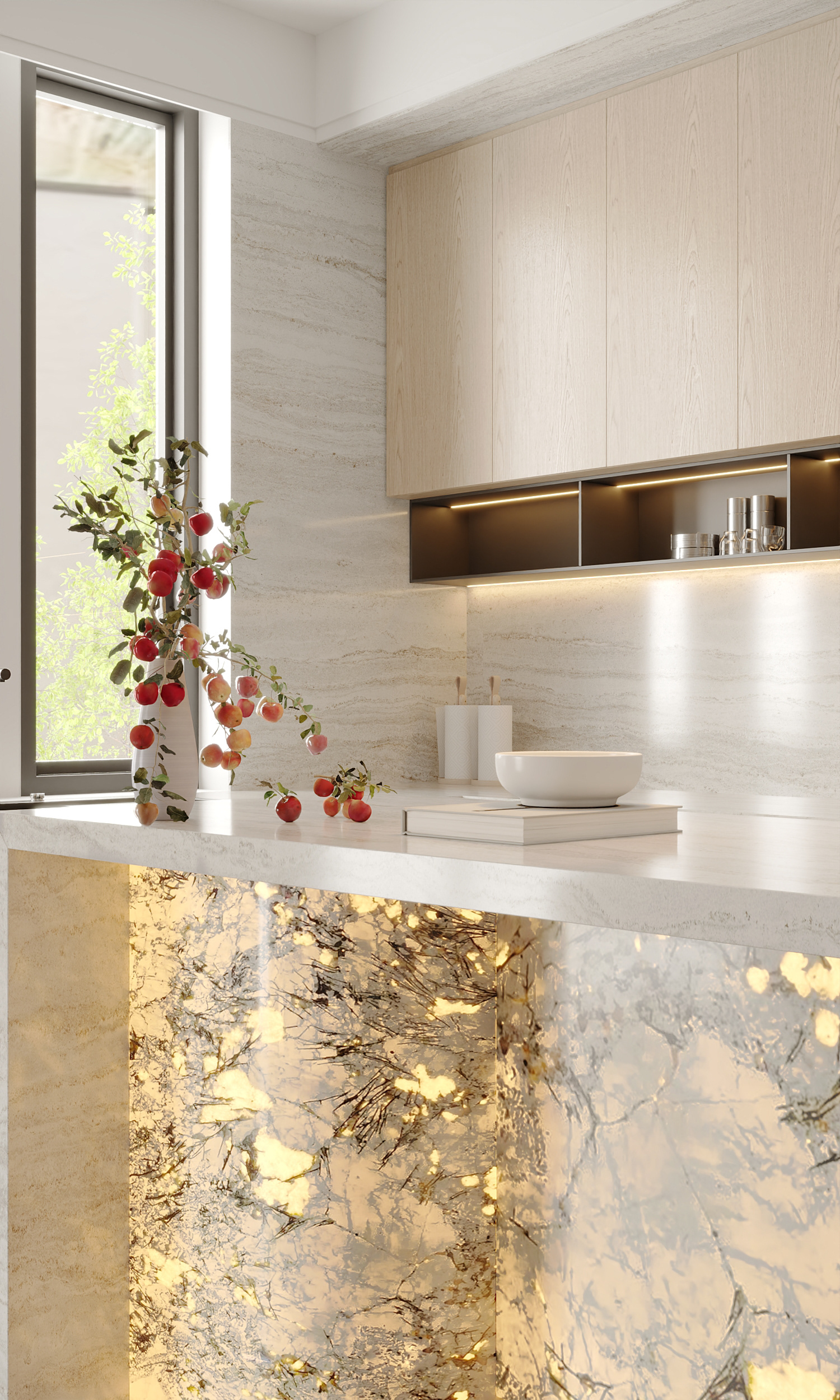 Full 3dsMax Vip Livingroom And Kitchen Scene-12