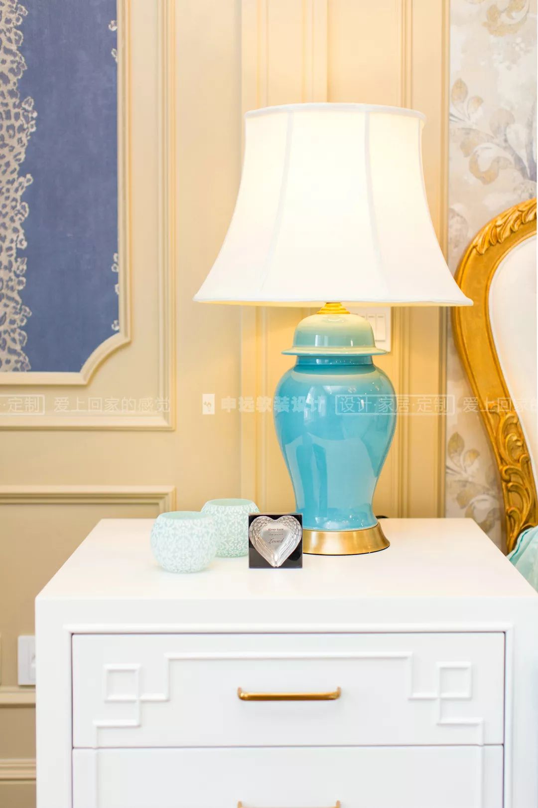 【申远软装百套实景案例】海域观园 380㎡ 法式-22